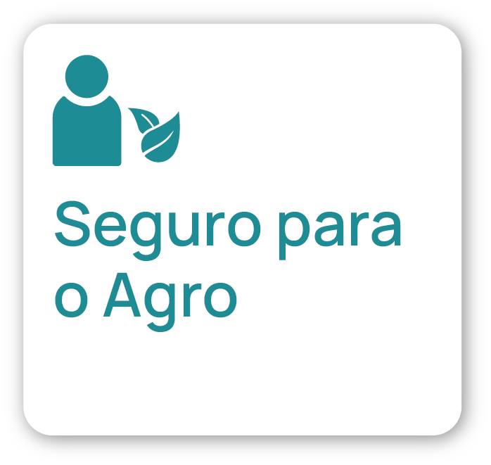 A sign that says seguro para o agro on it