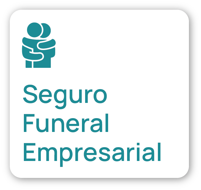Uma placa que diz seguro funeral empresarial
