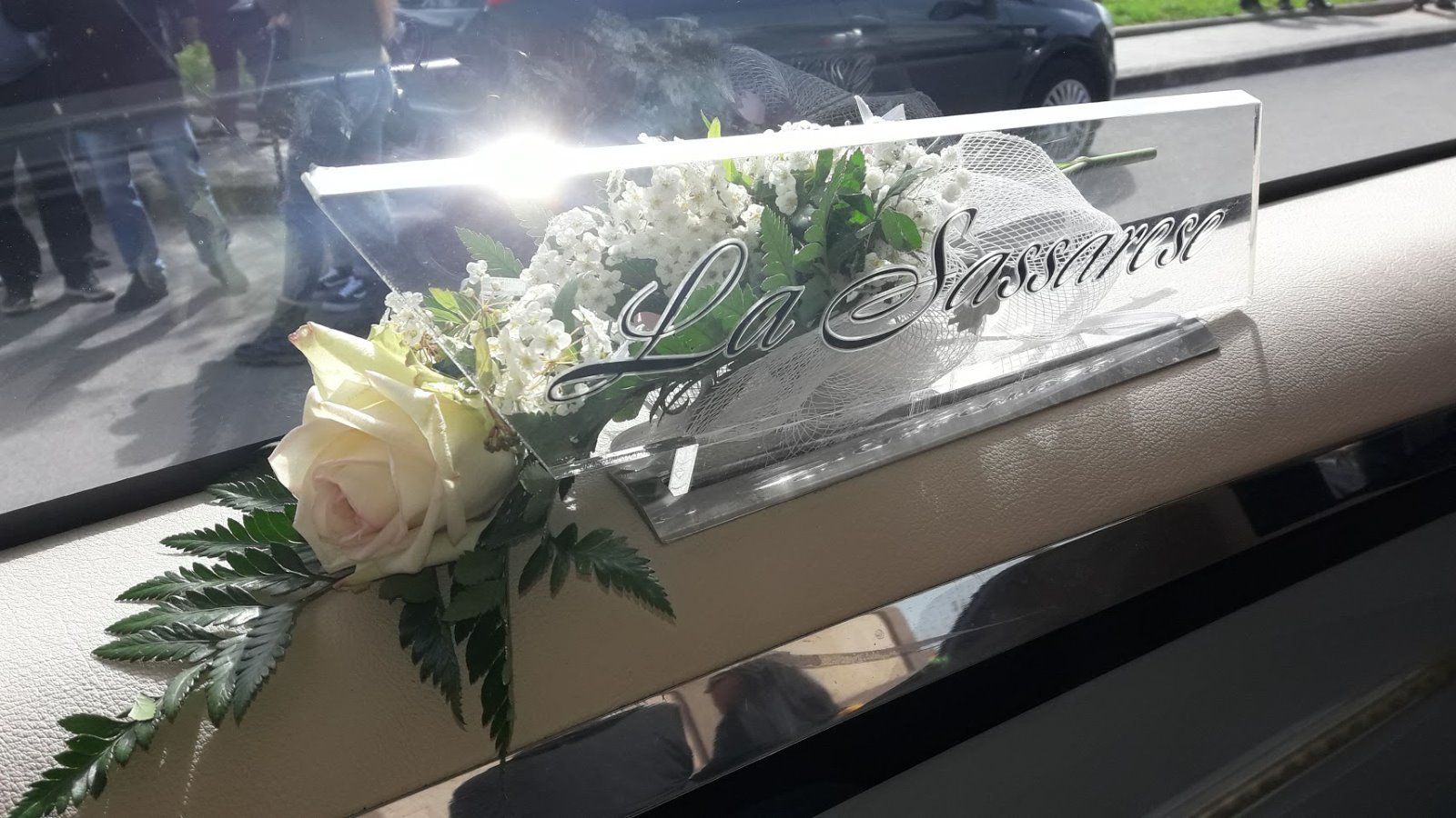 placca in vetro onoranze funebri