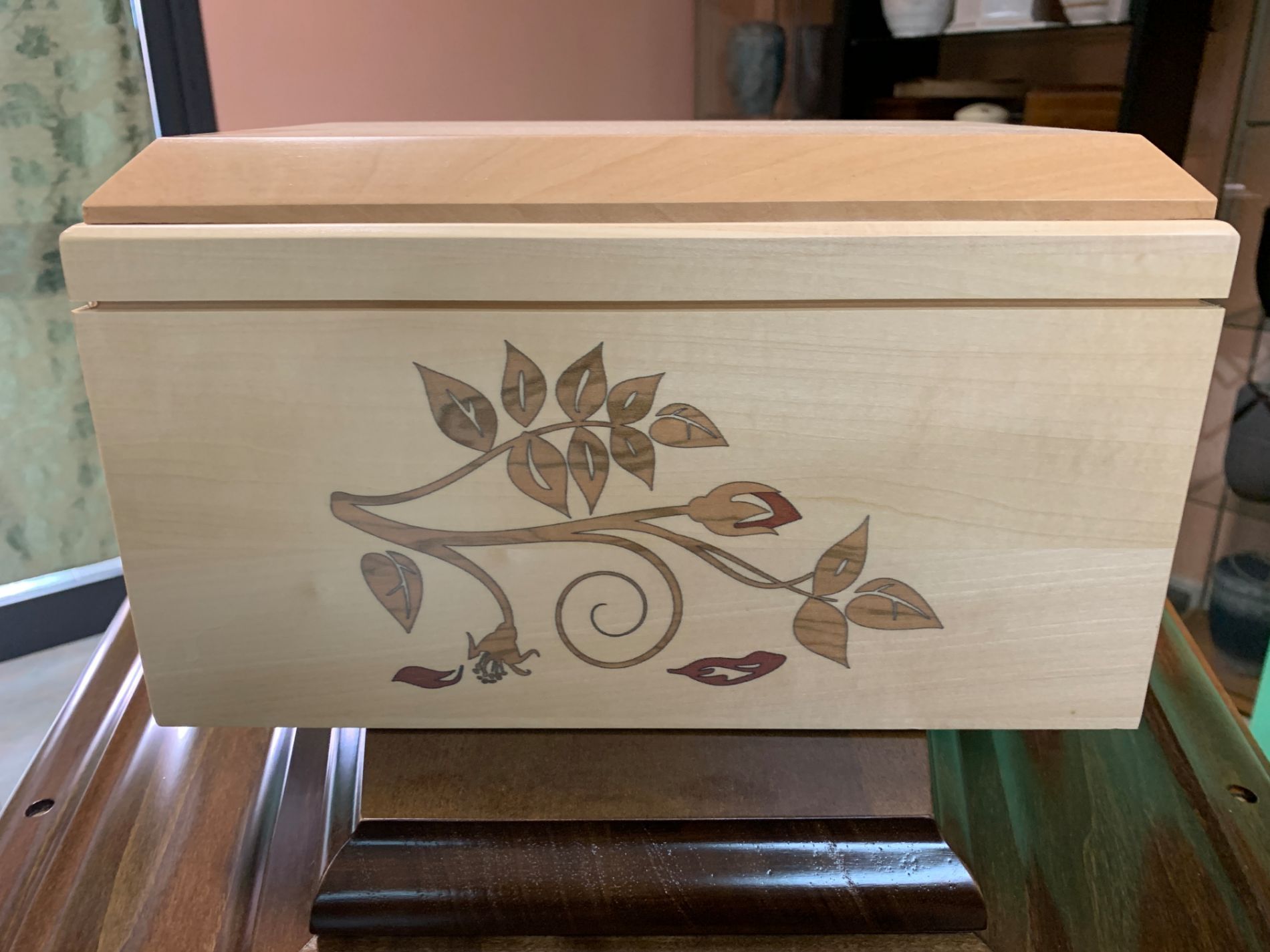urna cineraria in legno