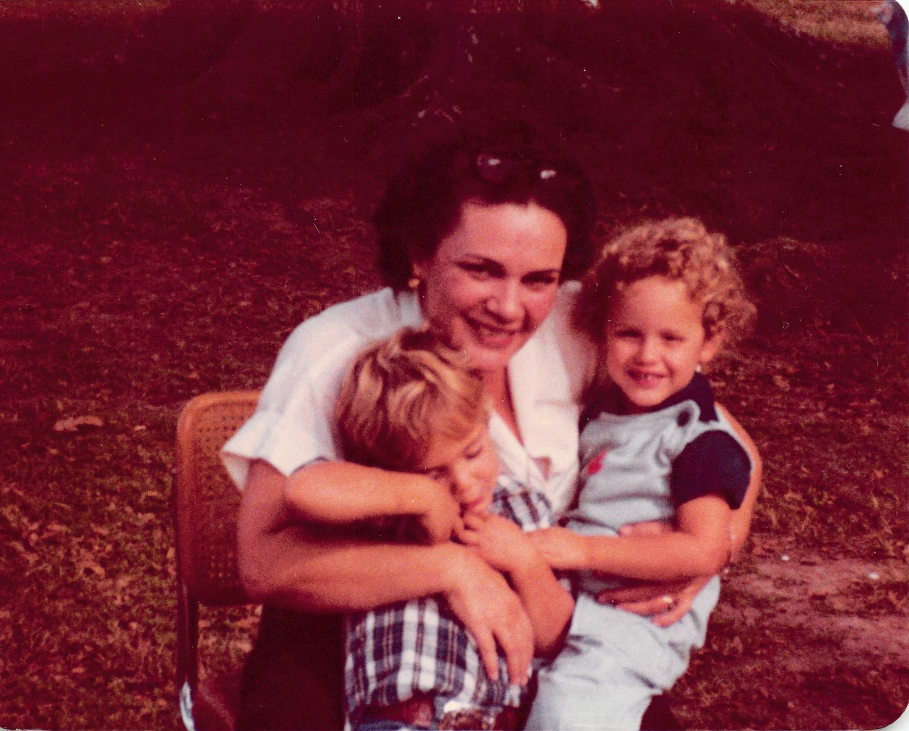 Richard as a child with grandmother and cousin (1981)