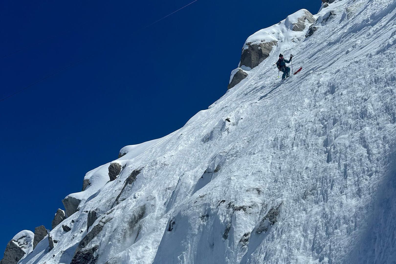 Fay Manners - Is it possible to enjoy such steep and exposed lines?