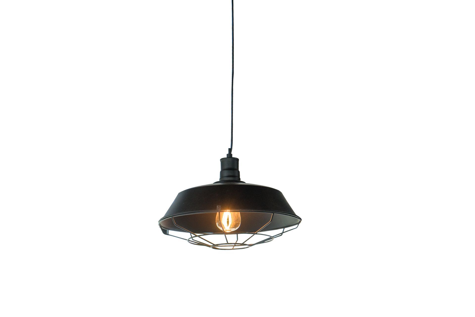 black decorative hanging lamp