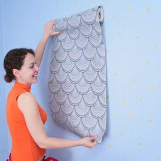 Woman Holding Interior Wallpaper