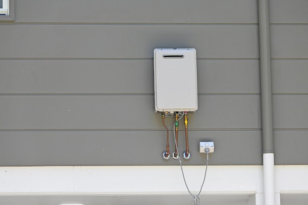 Hot Water System Installed Outside