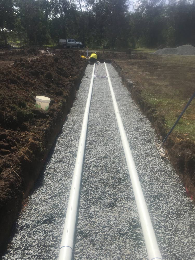 Wastewater System Plumbing being Installed in Corindi Beach — VR Marsden Plumbing