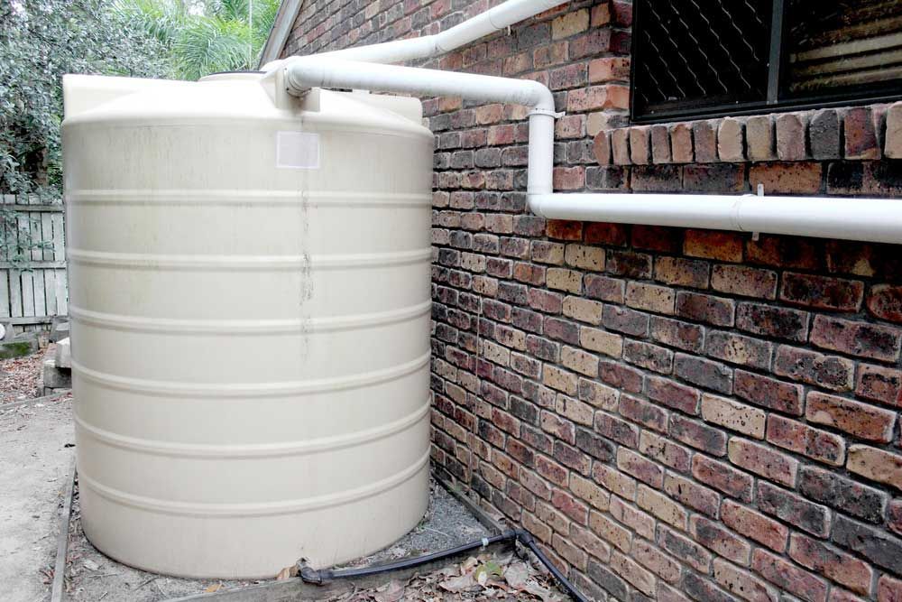Water Tank Beside A House