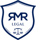 A logo for attorneys at law with a shield and scales of justice.