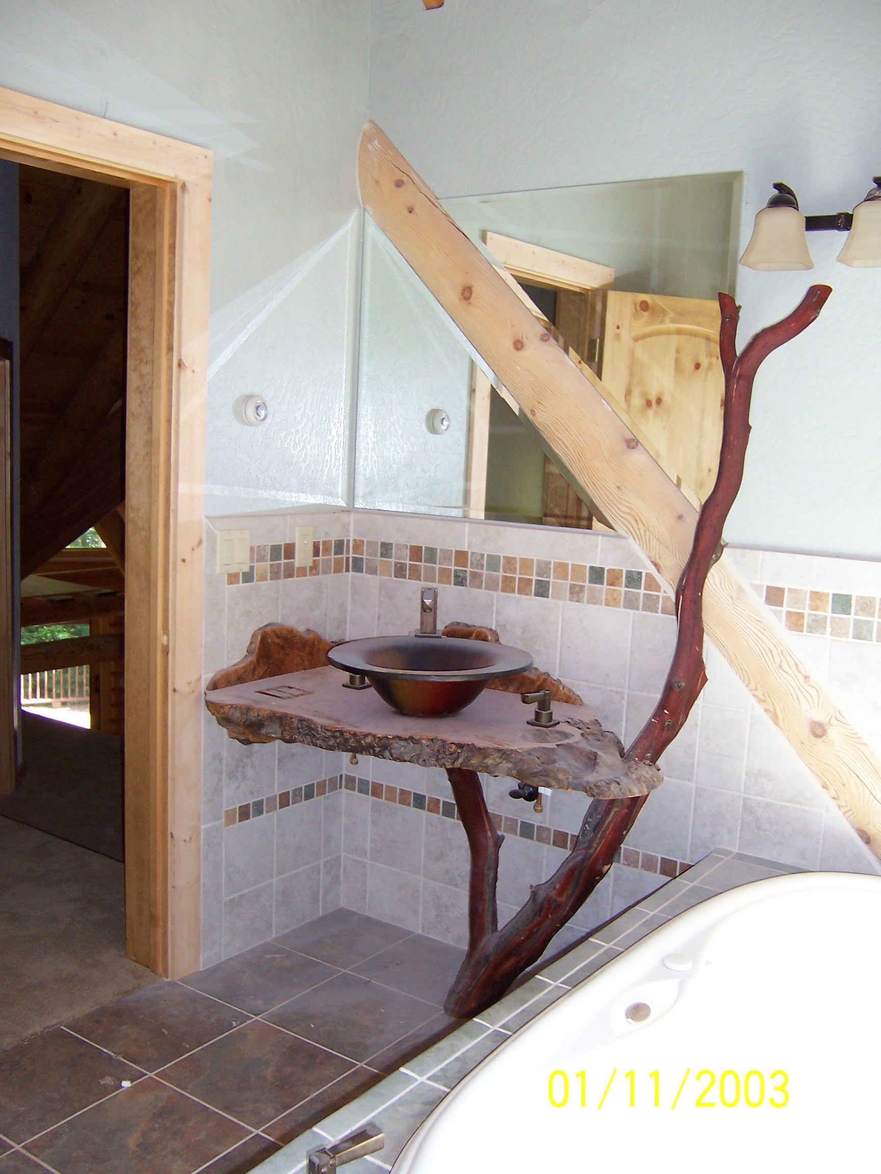 Log Cabin Bathroom