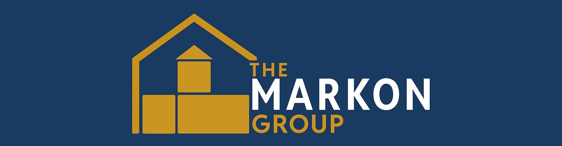 Logo for The Markon Group. A house-shaped graphic with a central stack is over the text 