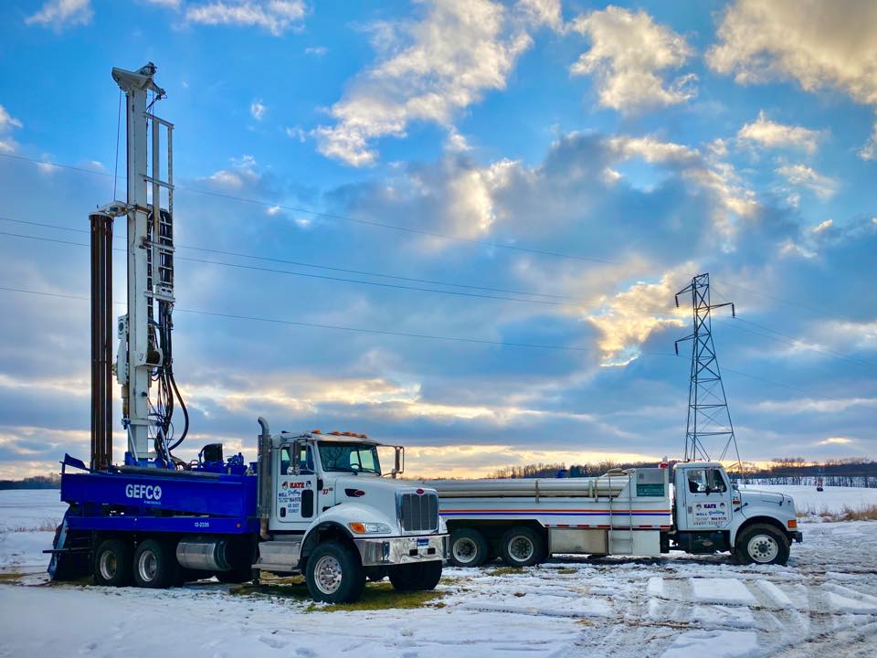 Two Drilling Trucks — Battle Creek, MI — Katz Well Drilling
