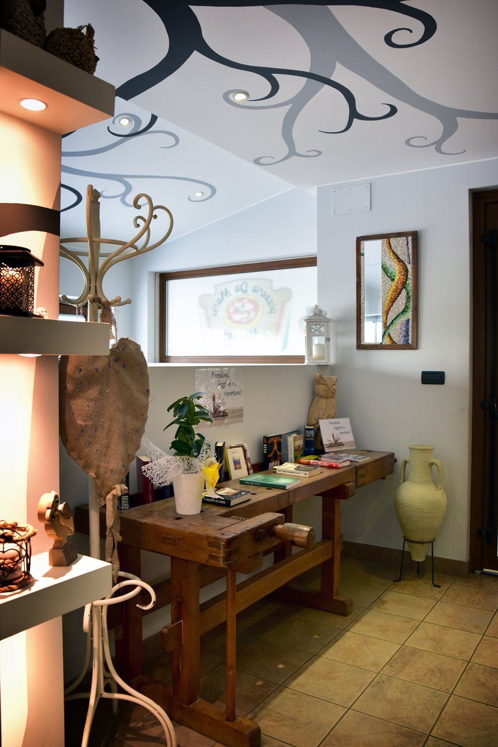 Interno della pizzeria