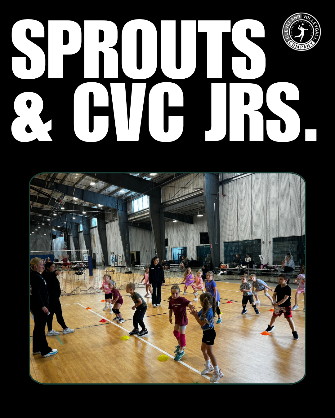 Cleveland Volleyball Company Sprouts & CVC Jrs. Camp flyer