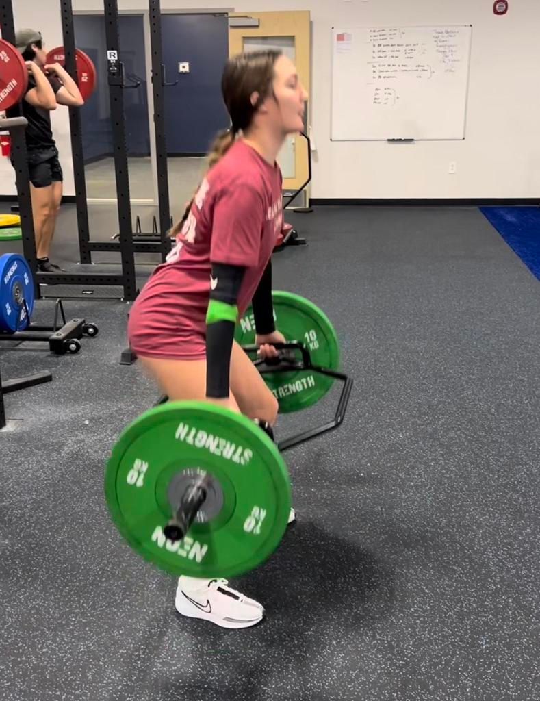 Cleveland Volleyball Company athlete lifting at T3 Performance