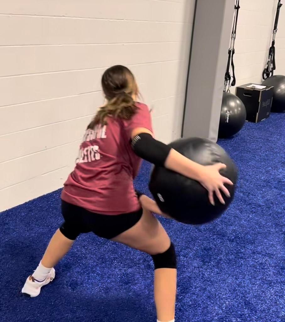 Cleveland Volleyball Company athlete exercising at T3 Performance