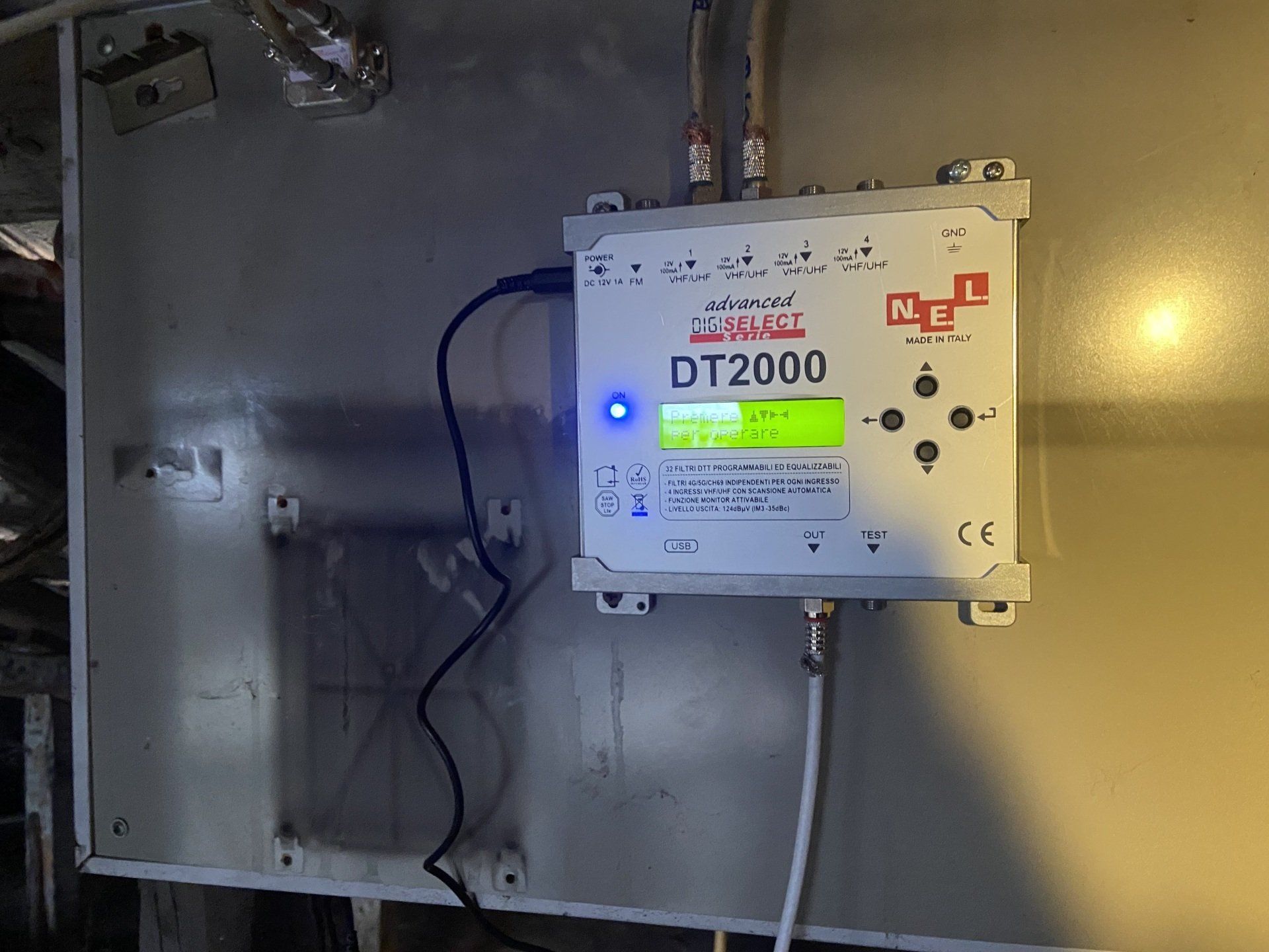 centralina con filtri 4g e 5g