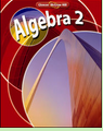 The cover of a book titled algebra 2