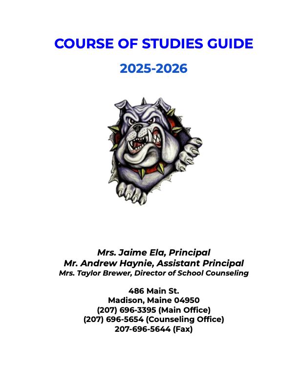 A course of studies guide for the 2021-2022 school year