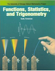 A book cover for functions statistics and trigonometry