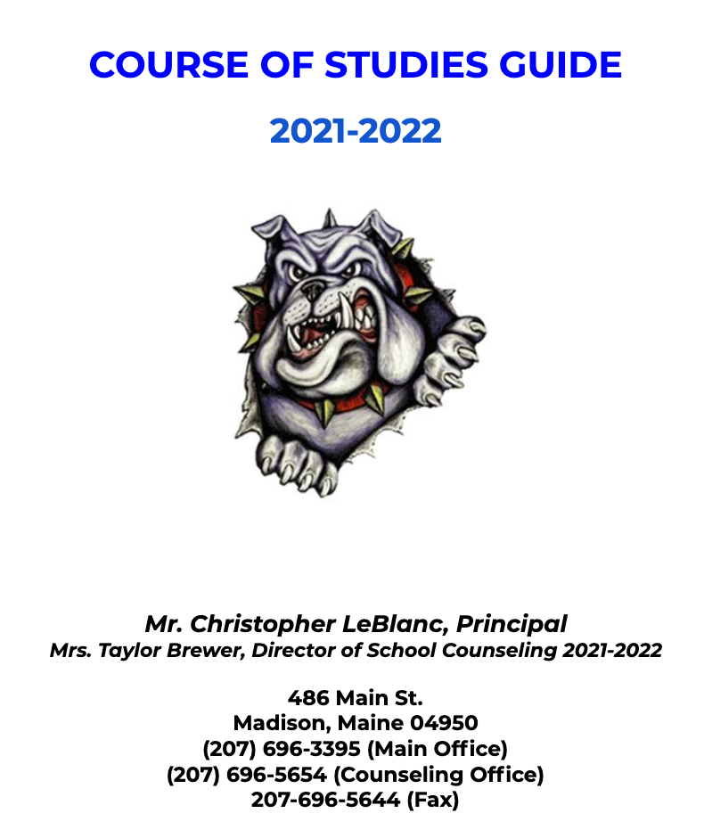 A course of studies guide for the 2021-2022 school year