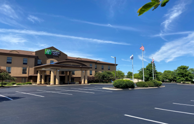Holiday Inn Express Parking Lot by AH Sealcoating