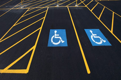 Handicapped Parking Lot Marking