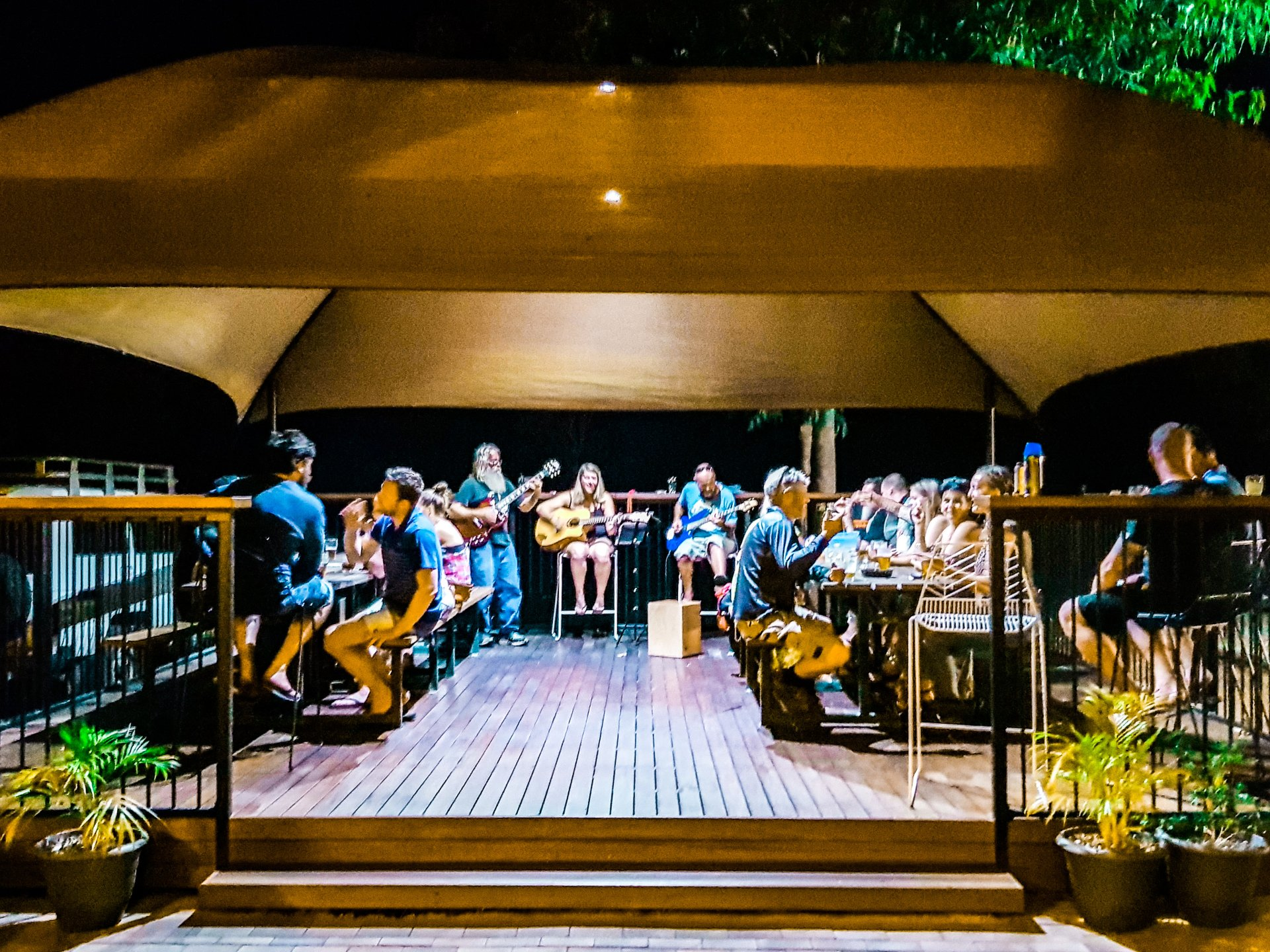 Back Deck overlooking the ninth hole and kids playground