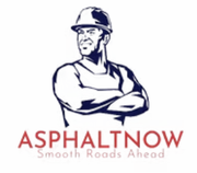 A logo for a company called asphaltnow