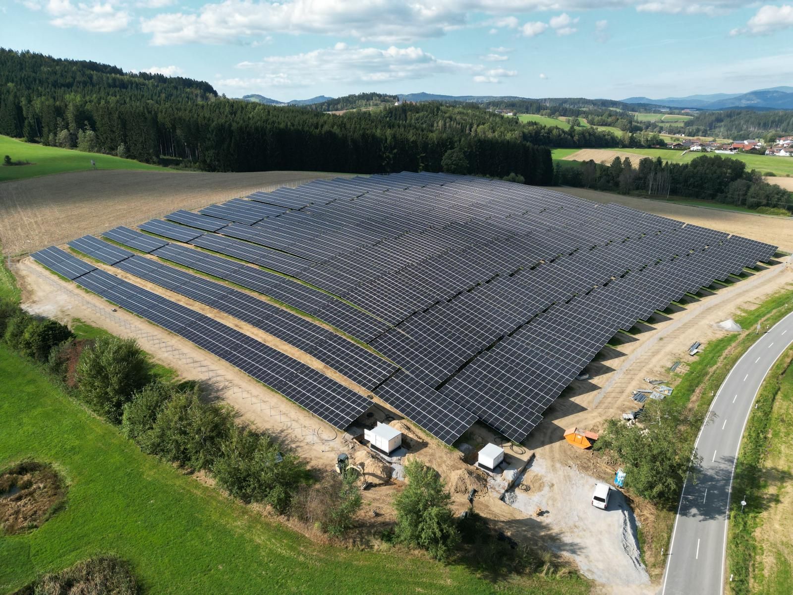 Solarpark Ausgrub Regen