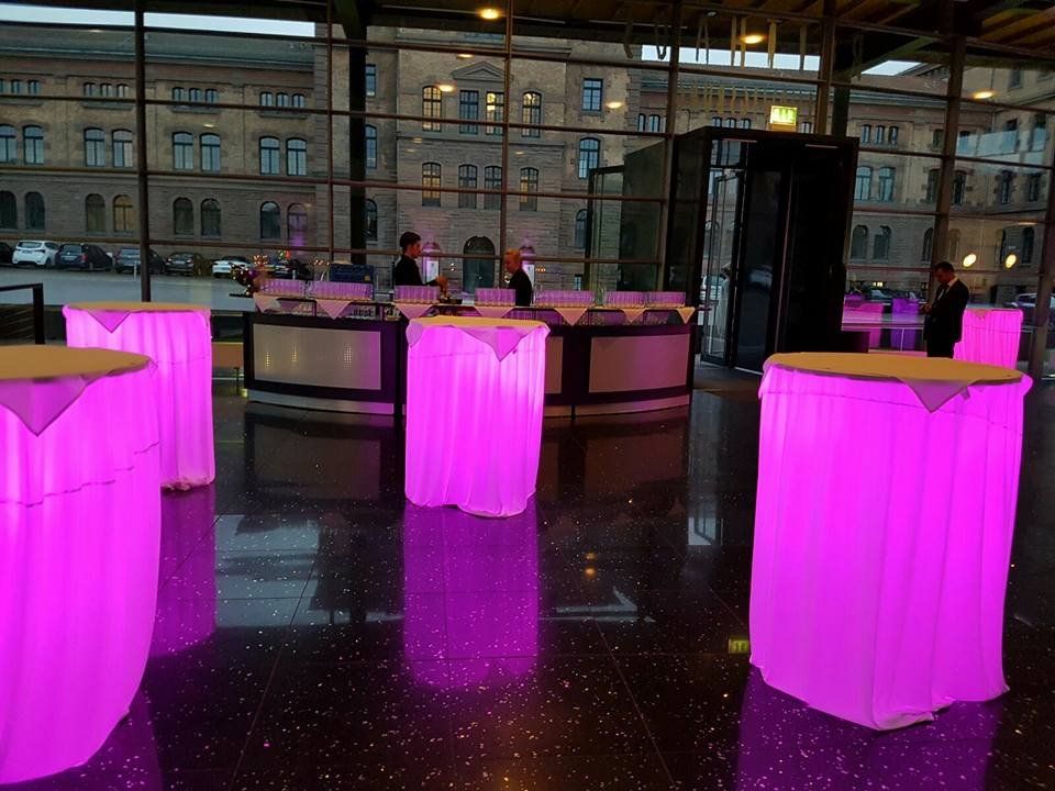 Stehtischbeleuchtung vom Reithaus Ludwigsburg