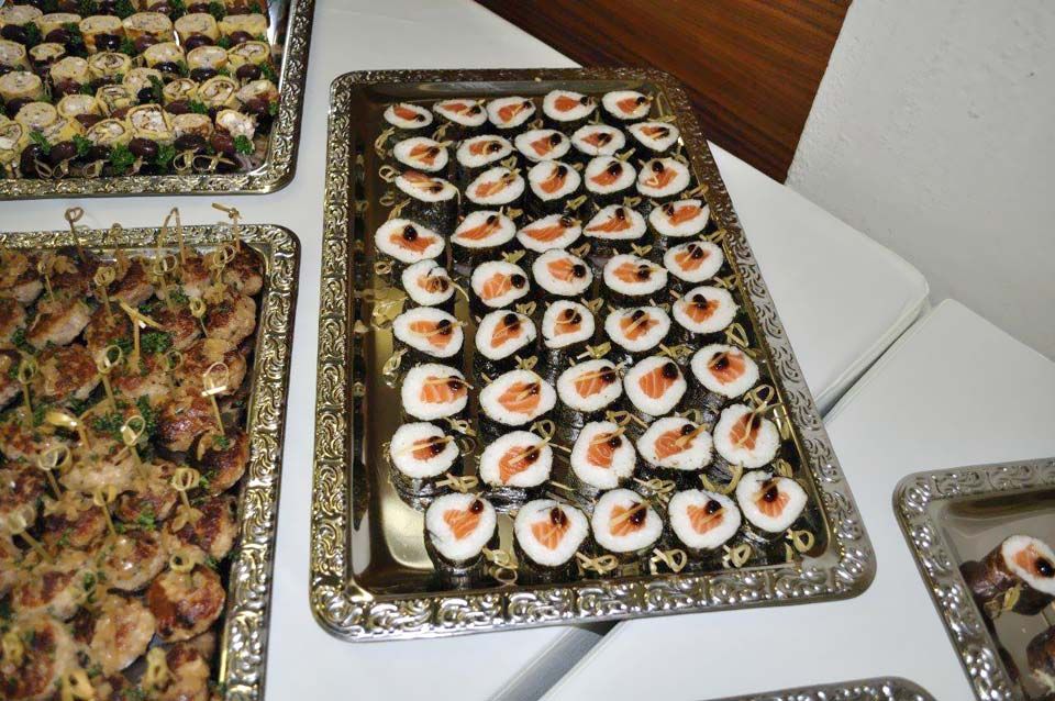 Sushi Platte am Buffet