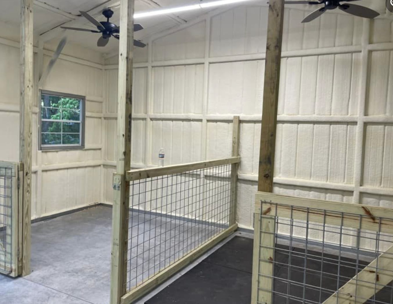Closed Spray Foam Insulation installation.