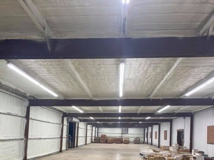 Closed Cell commercial spray foam.