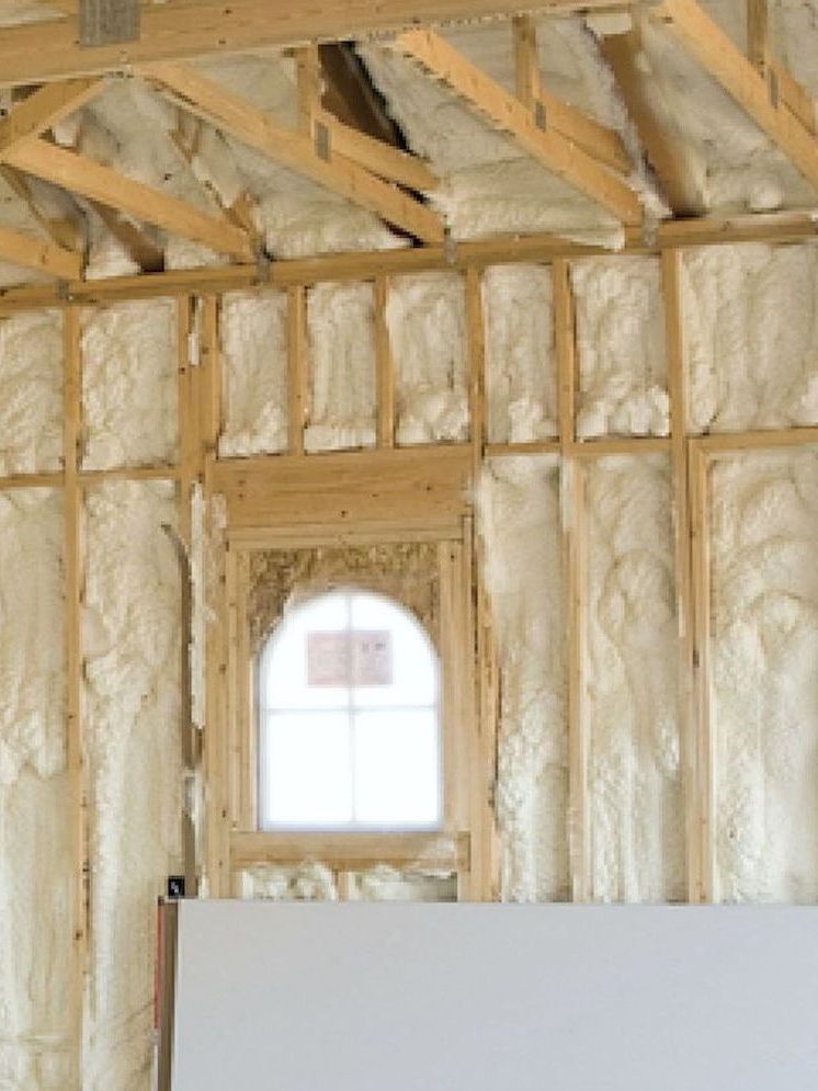 spray foam insulation installed