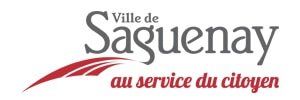 A logo for ville de saguenay au service du citoyen