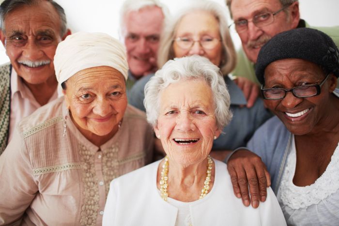 Group Of Seniors Smiling Together - St. Louis, MO - Harmony In-Home Healthcare, Inc.