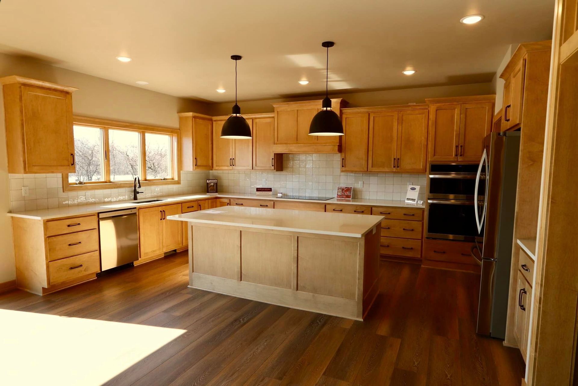 custom cabinets in a new home in Green Bay, Wisconsin