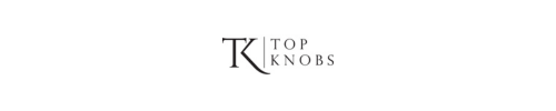 A logo for top knobs is shown on a white background.