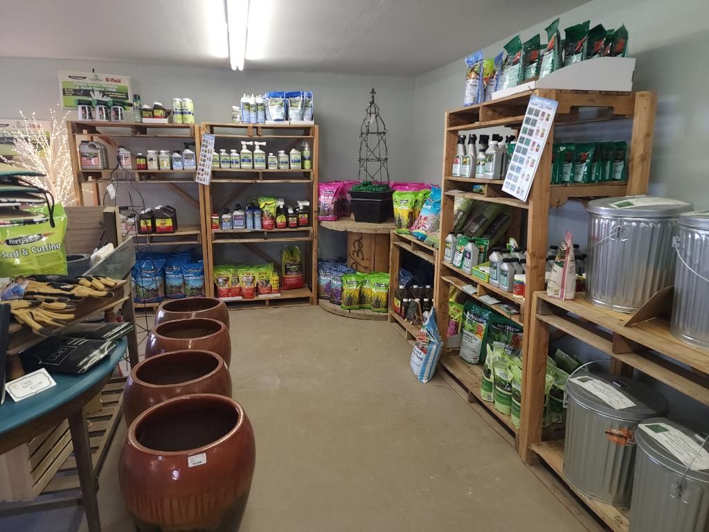 A room filled with lots of shelves and pots.