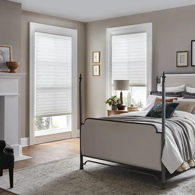 match window treatments to farmhouse decor
