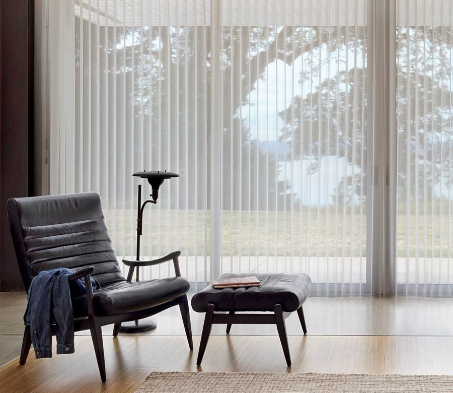 luminette sheer vertical shades for sliding door window treatments