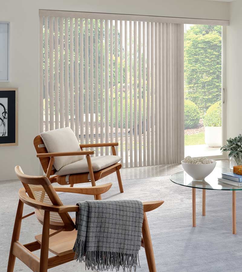 white roman shades with rust colour banding