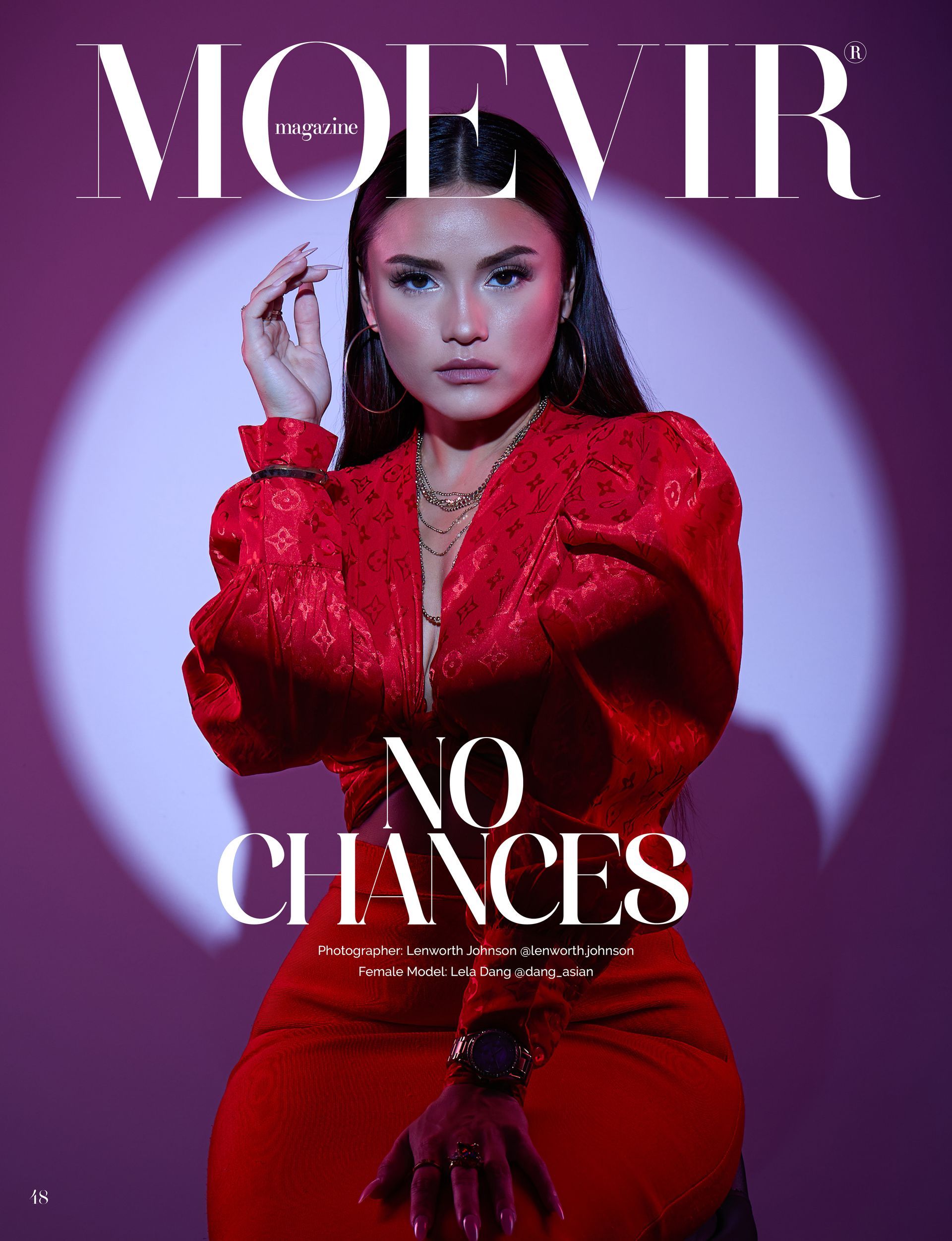 Moevir magazine cover features  singer song writer Lela Dang.