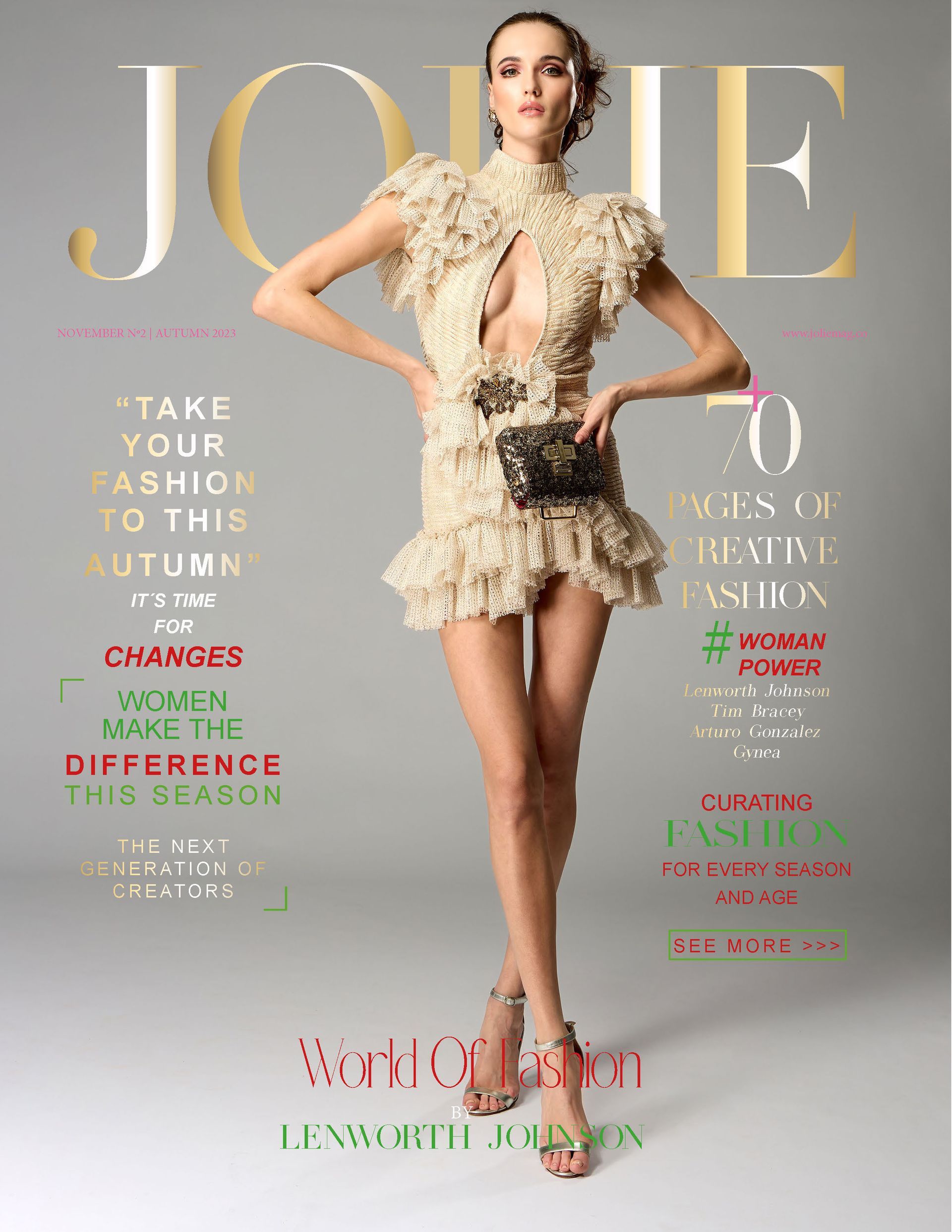 Jolie magazine cover features  international top model (world of fashion)