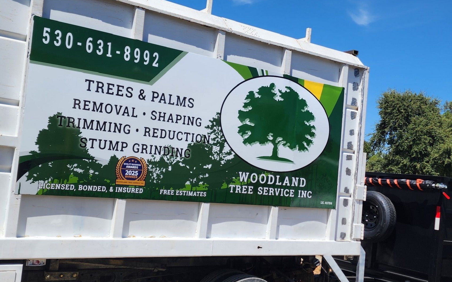 woodland tree services trailer