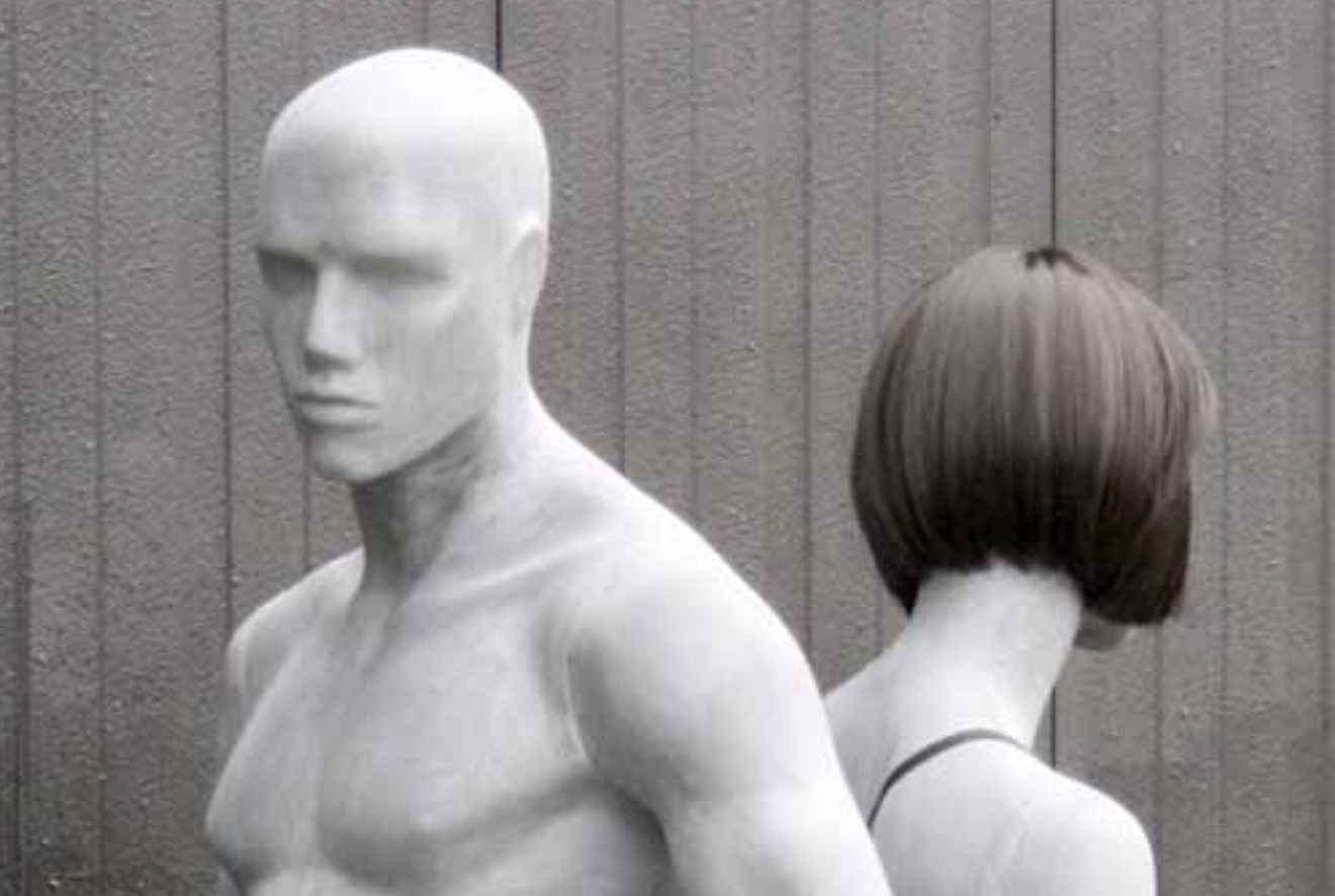 Raw etalagefiguren van Hindsgaul