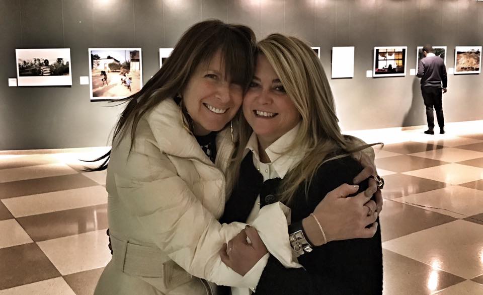 Jennifer Gross representing the Blue Chip Foundation at the photo show at the United Nations