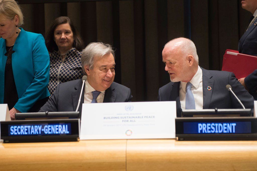 Guterres highlights the importance of recognizing the links between peace and sustainable developmen