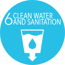 SDG's # 6 clean water and sanitation logo