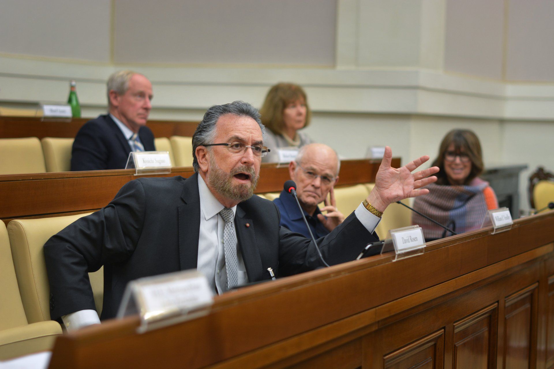 A man speaking at the Ethics in Action Online Course